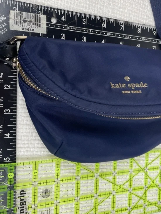 kate spade NY “Watson Lane-Betty” Rich Navy Nylon Belt Bag - Picture 8 of 13